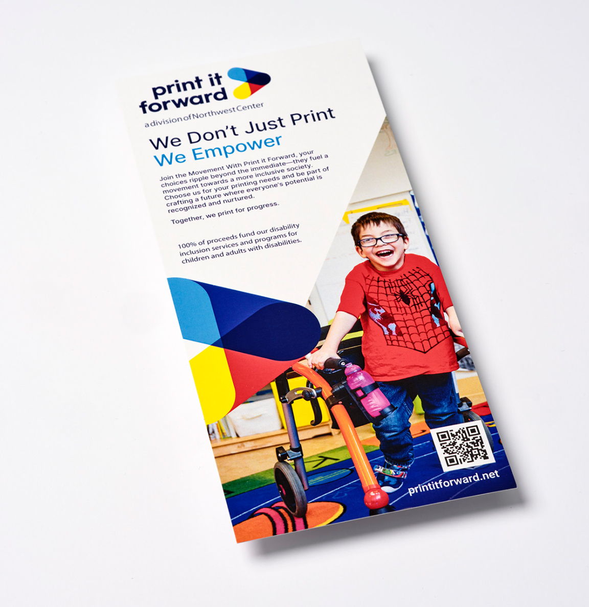 Example of custom printed rack cards